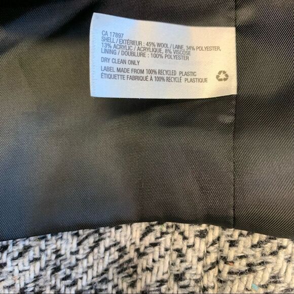 GAP asymmetrical tweed Moto jacket Sz XS - Picture 5 of 9